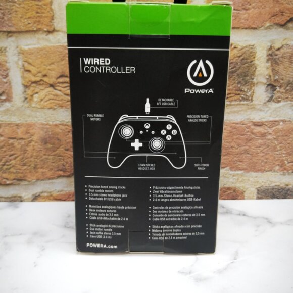 PowerA Xbox One Wired Controller Night Cloud Camo Blue Black - Picture 3 of 5